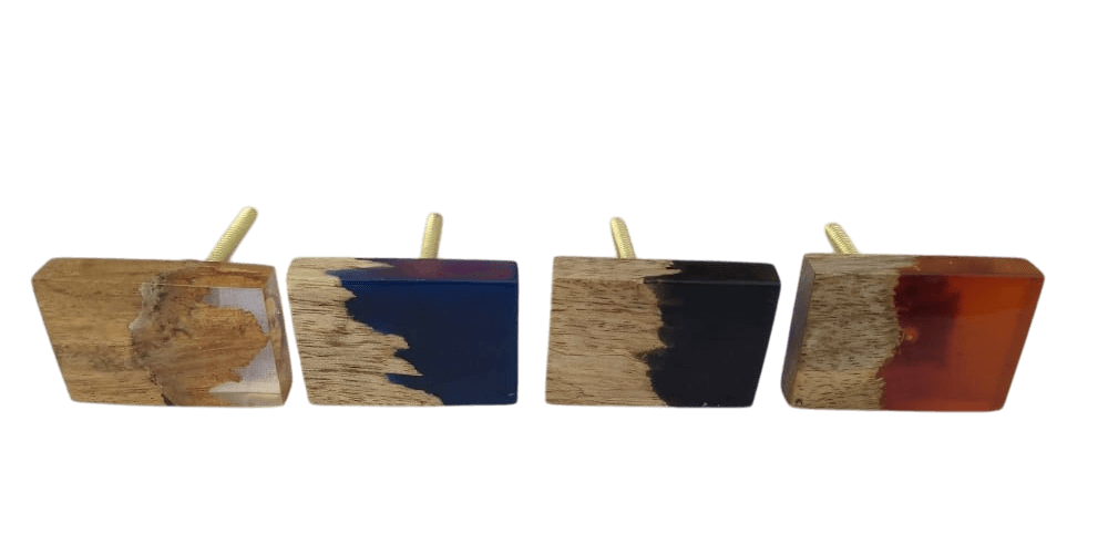 IRON & WOOD RESIN KNOB (POLISH)